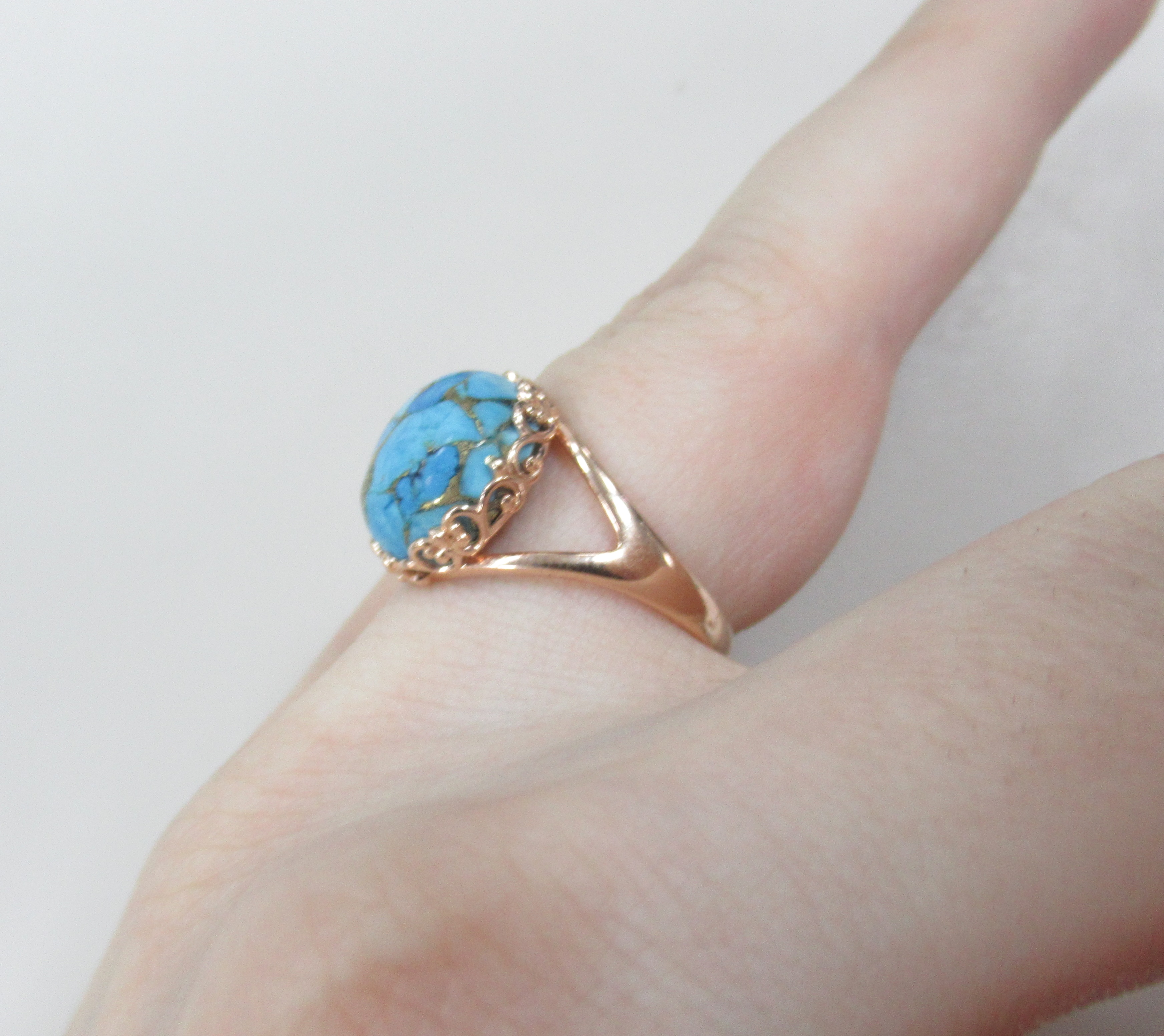 Серебряное кольцо с бирюзой